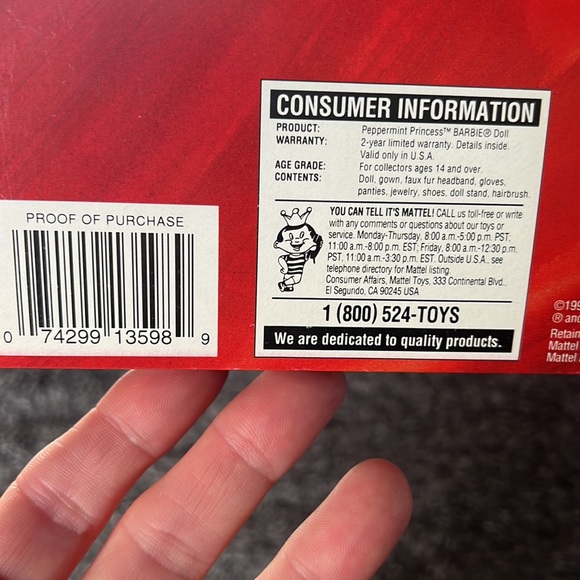 1994 Peppermint Princess Barbie Limited Edition The Winter Princess Collection - Picture 14 of 17